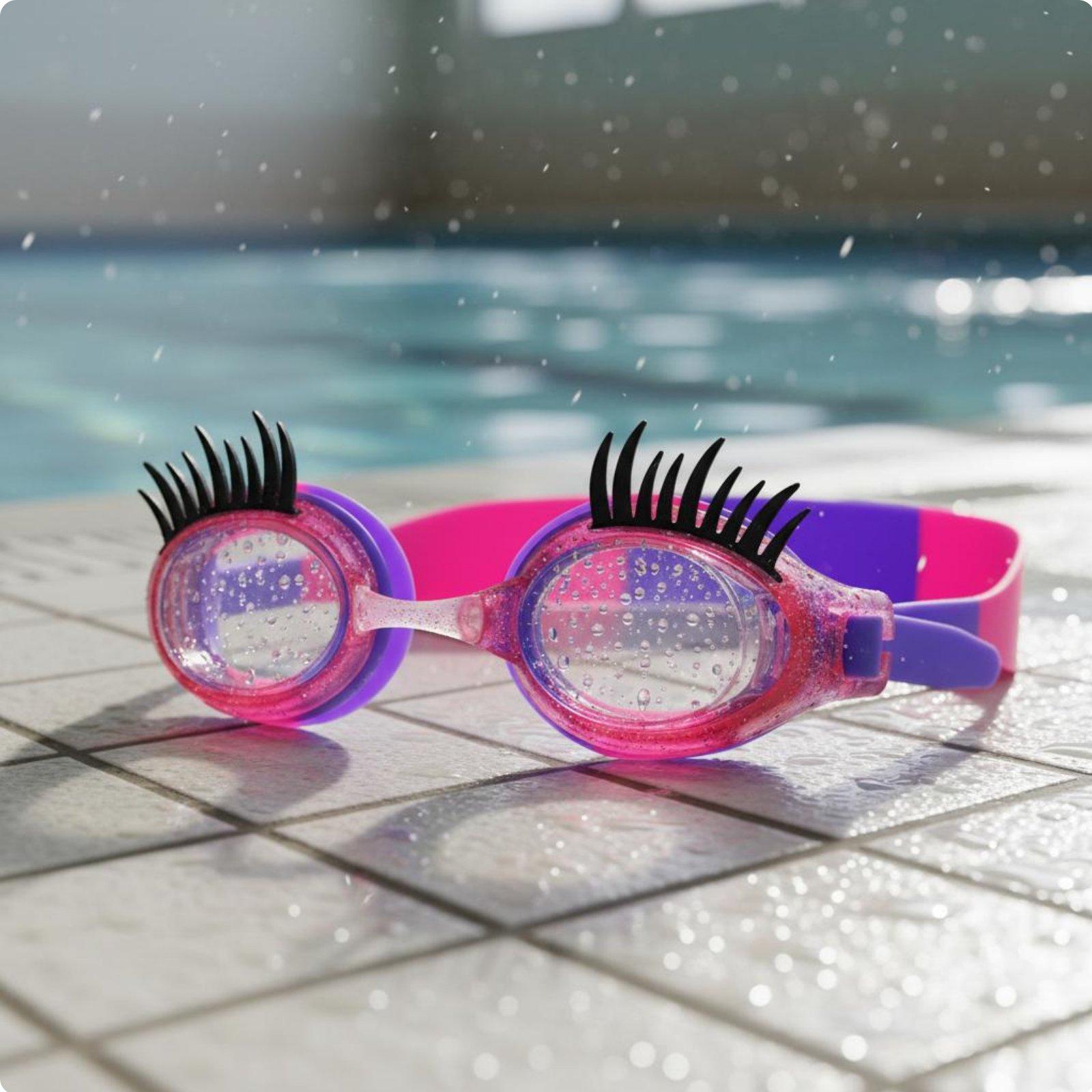

Kids Eyelash Aquatic Goggles Anti-Fog Kids Aquatic Goggles Children s Swimming Eyewear Clear Vision Aquatic Activities Accessory