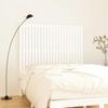824969 vidaXL Wall-mounted Headboard White 140x3x110 Cm Solid Pine Wood