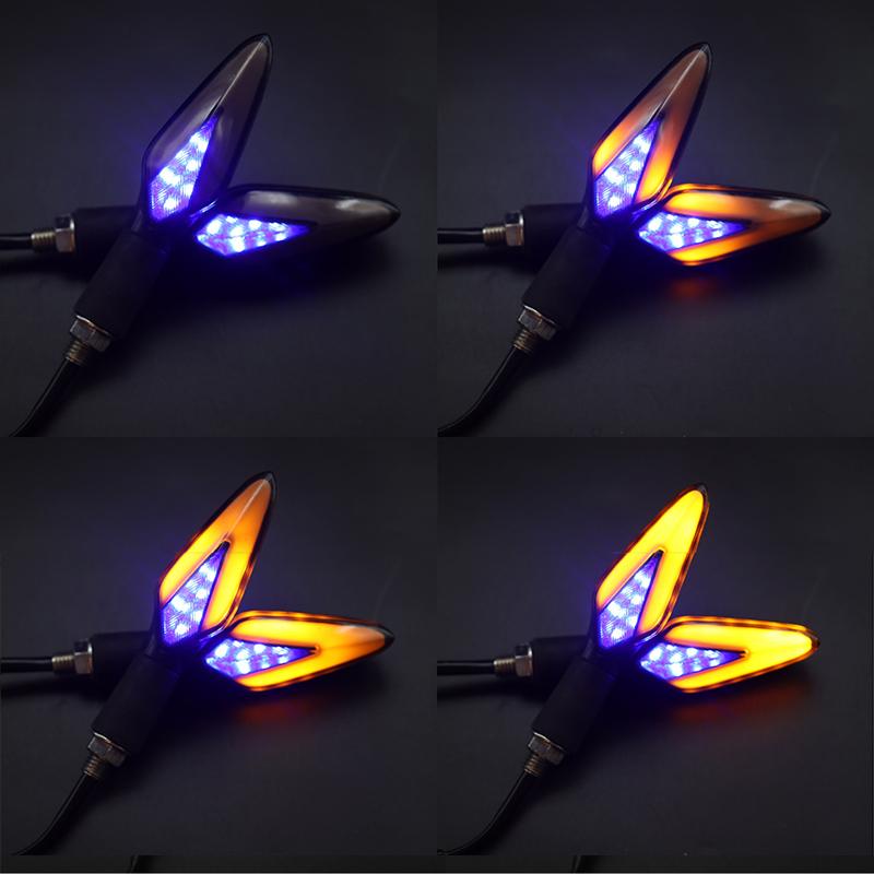 Motorcycle LED Turn Signal 12V ABS Scooter Flashing Light Universal for CFMOTO 150 250 450 650 NK Suzuki SV400 SV650 V-Strom
