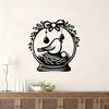 Powder Coated Iron Bird Wall Decor Sculpture for Living Room Christmas Gift