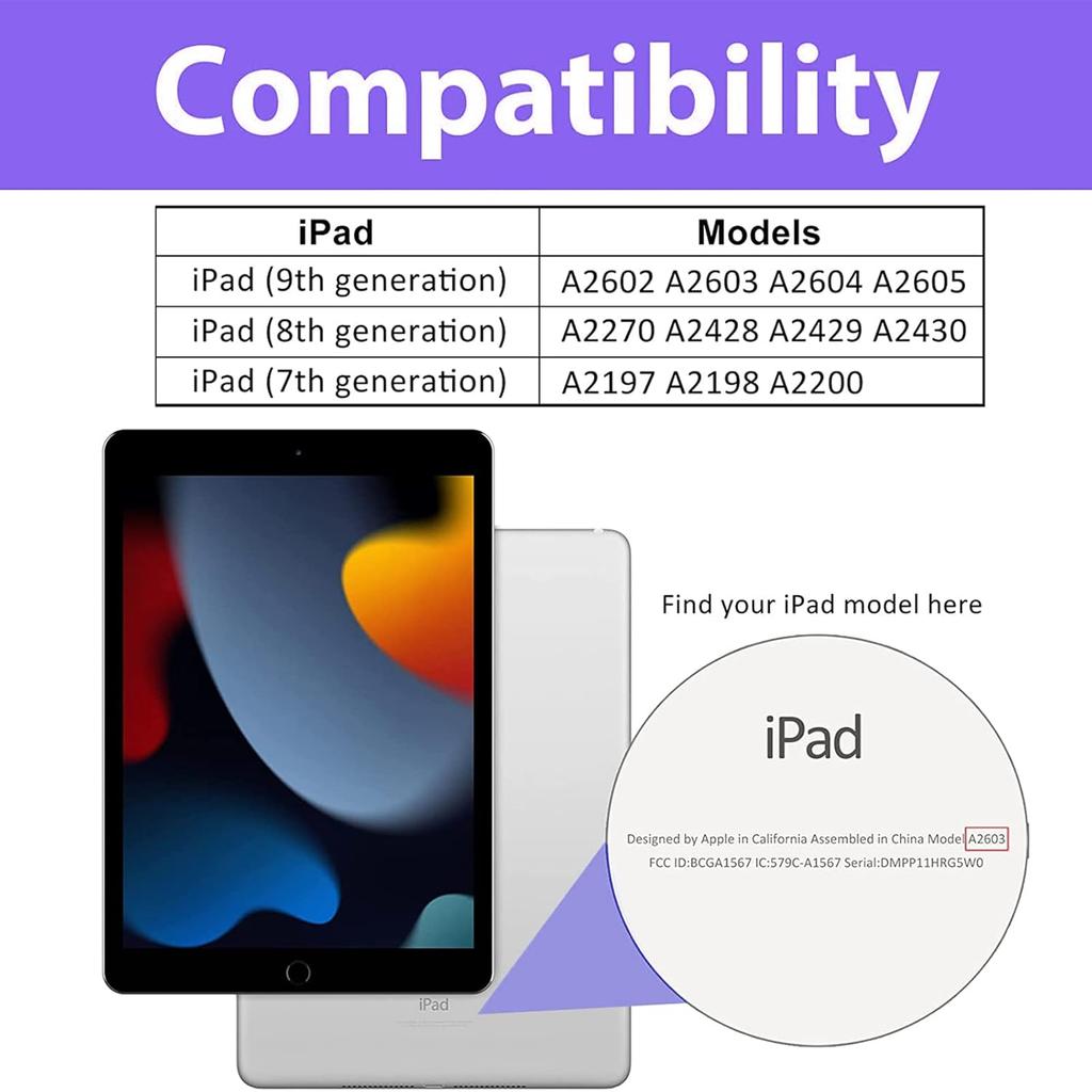 Étui de protection anti-chute pour iPad 10,2 pouces Rose pour 7e/8e/9e Génération 2019/2020/2021 avec sangle d'épaule et support