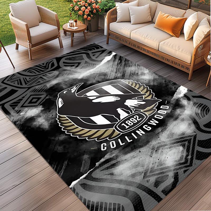 Football Club Print Rug, Washable Floor Carpet, For Entryway Dorm Laundry Room Office Study, Home Decor Birthday Christmas Gift