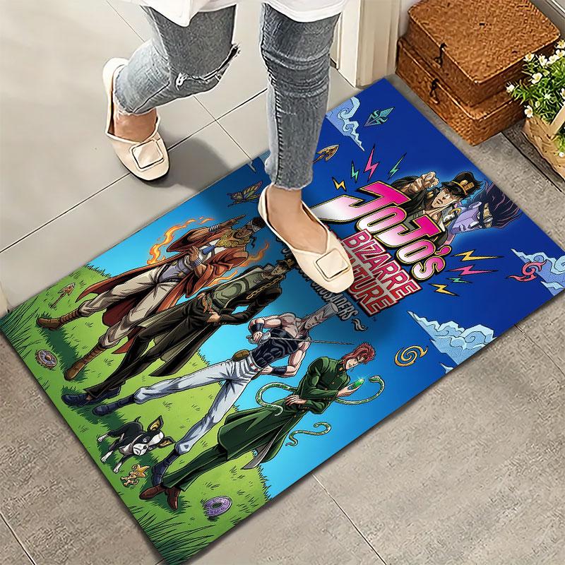 Jojos Bizarre Adventure Teppich Teppich für Wohnzimmer Schlafzimmer Zuhause Sofa Dekoration Kinder Spielen Rutschfeste Bodenmatte