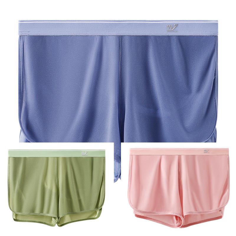 Pánské letní ledové hedvábné síťované A-střihové spánkové slipy - Prodyšné a sexy