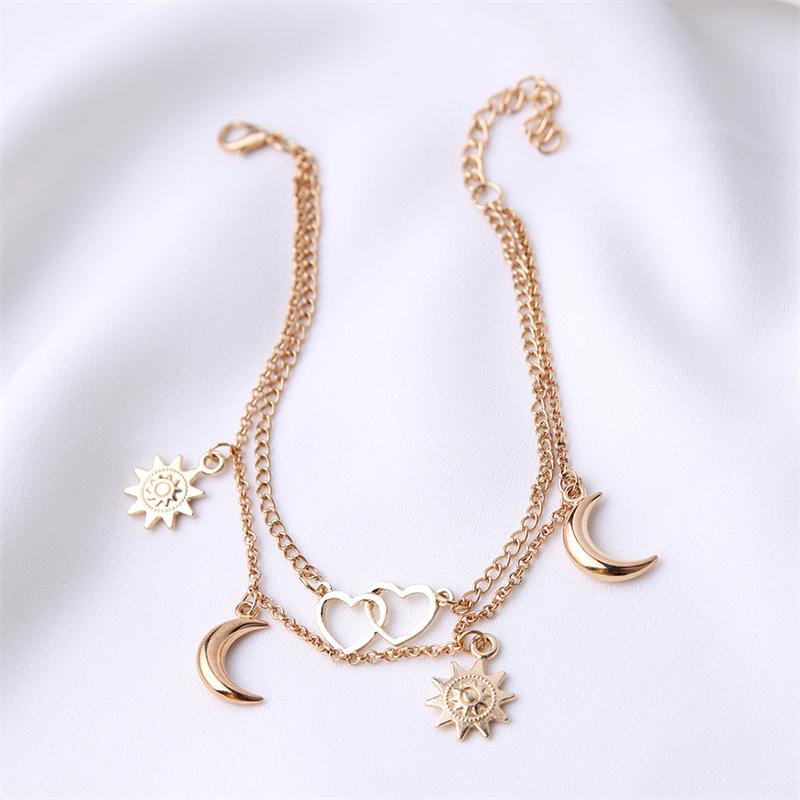 2/3pcs/set Beach Anklets for Women Pearl Beads Sunflower Pendants Foot Chains Bohemian Foot Accessories Summer Barefoot Chain