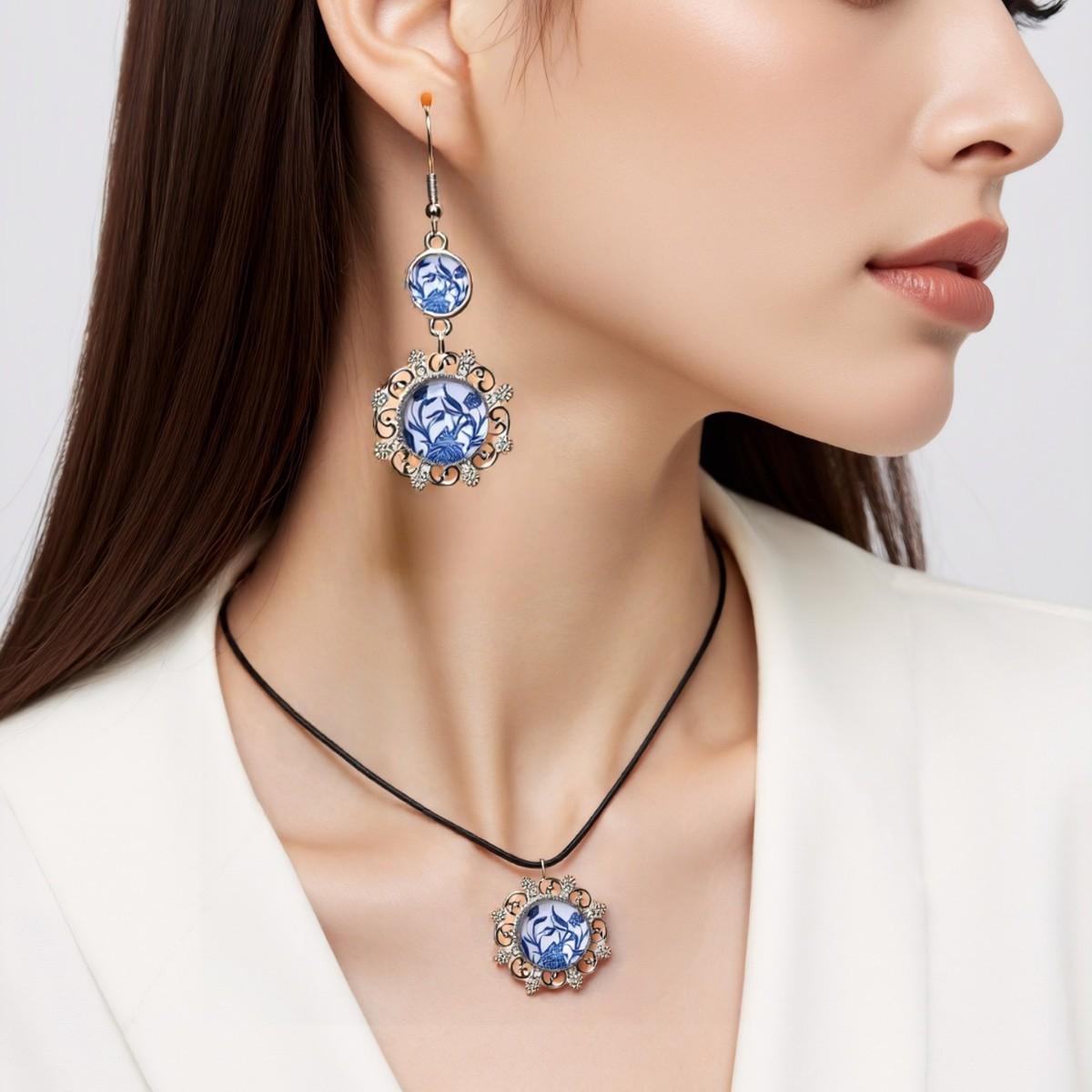 

Модні Ювелірні Вироби Для Жіночого Комплекту срібний