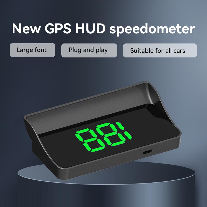 Car Head Up Gps New Style Hd Speedometer Speed Kmh Digital Hud Windshield Projector  Electronics Accessories Display