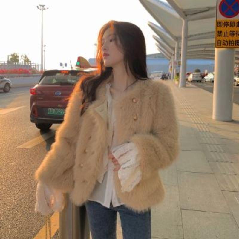 

Imitation fur light winter imitation Tuscan imitation fox imitation fur fur coat S