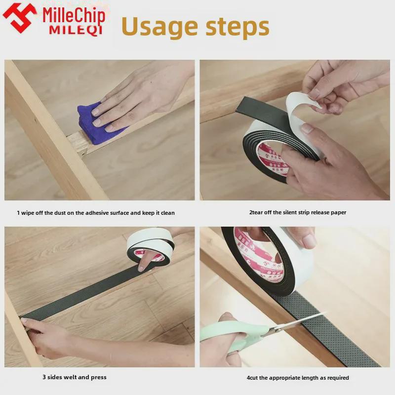 Miluqi Non-Slip Sponge Pads for Table & Chairs - Wear-Resistant, Silent, Anti-Collision Furniture Protectors