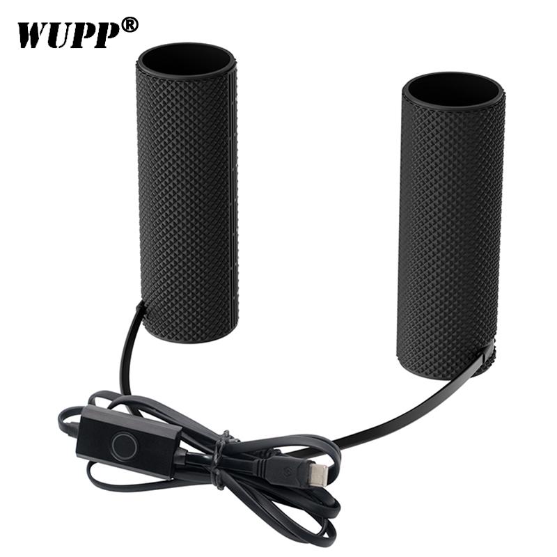 Winter 5-gear Handlebar Heat Cover Type-C Powered Heaters DC12V Universal Electric Vehicle Heated Grips DC12V чёрный
