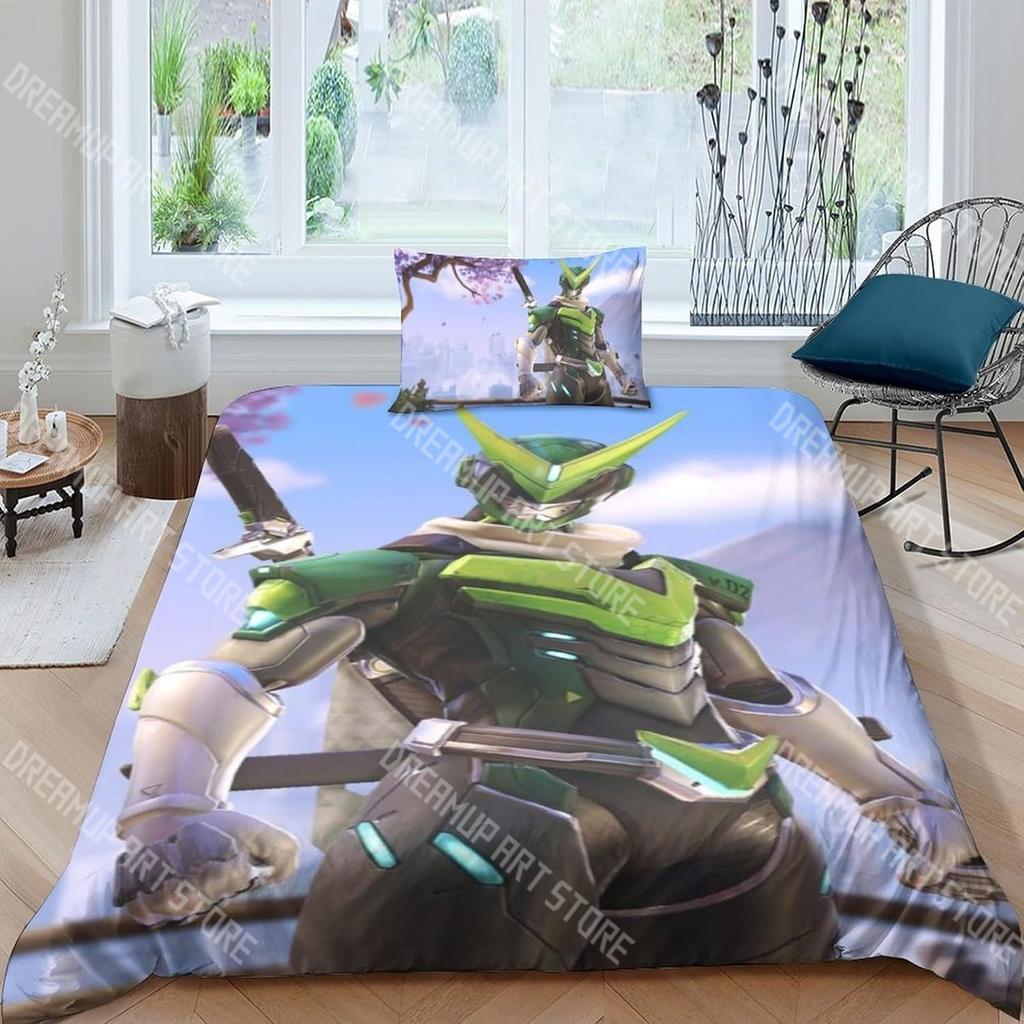 Fashion OW Overwatch Game Bedding Set Single Twin Full Queen King Size Bed Set Kids Bedroom Duvetcover Sets Bed Sheet Set