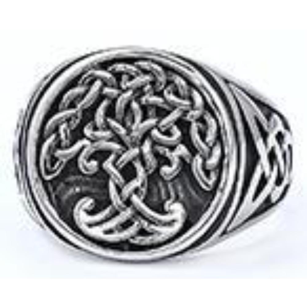 Nordic Vintage Ring Titanium Steel Rust Free Fashion Jewelry for Women Men Trendy Accessories
