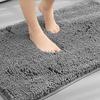 Chenille Extra Soft Fluffy Bathroom Rug Mat Absorbent Non Slip Plush Rugs Bathtubs Showers & Under