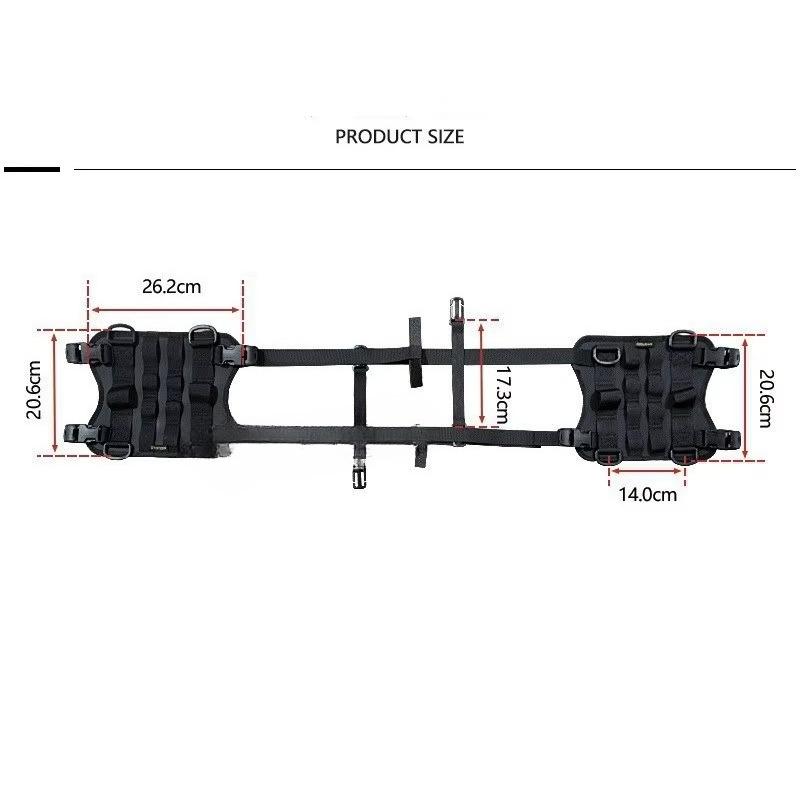 Sturdy Motorcycle Saddle Bag Mounting Base Universal Tank Side Bag Hanging Bracket for Front Load Secure Attachment