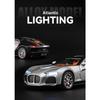 1/24 Scale Bugatti Atlantic Alloy Sports Model Car Diecasts Metal Toy Race Vehicles Simulation Sound Light Collectible Childrens Gifts