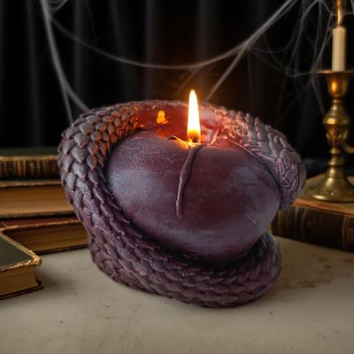 Halloween Snake Wrap Apple Candle Mold Handmade Aroma Gypsum Ornament Silicone Molds Halloween Candle Making Supplies