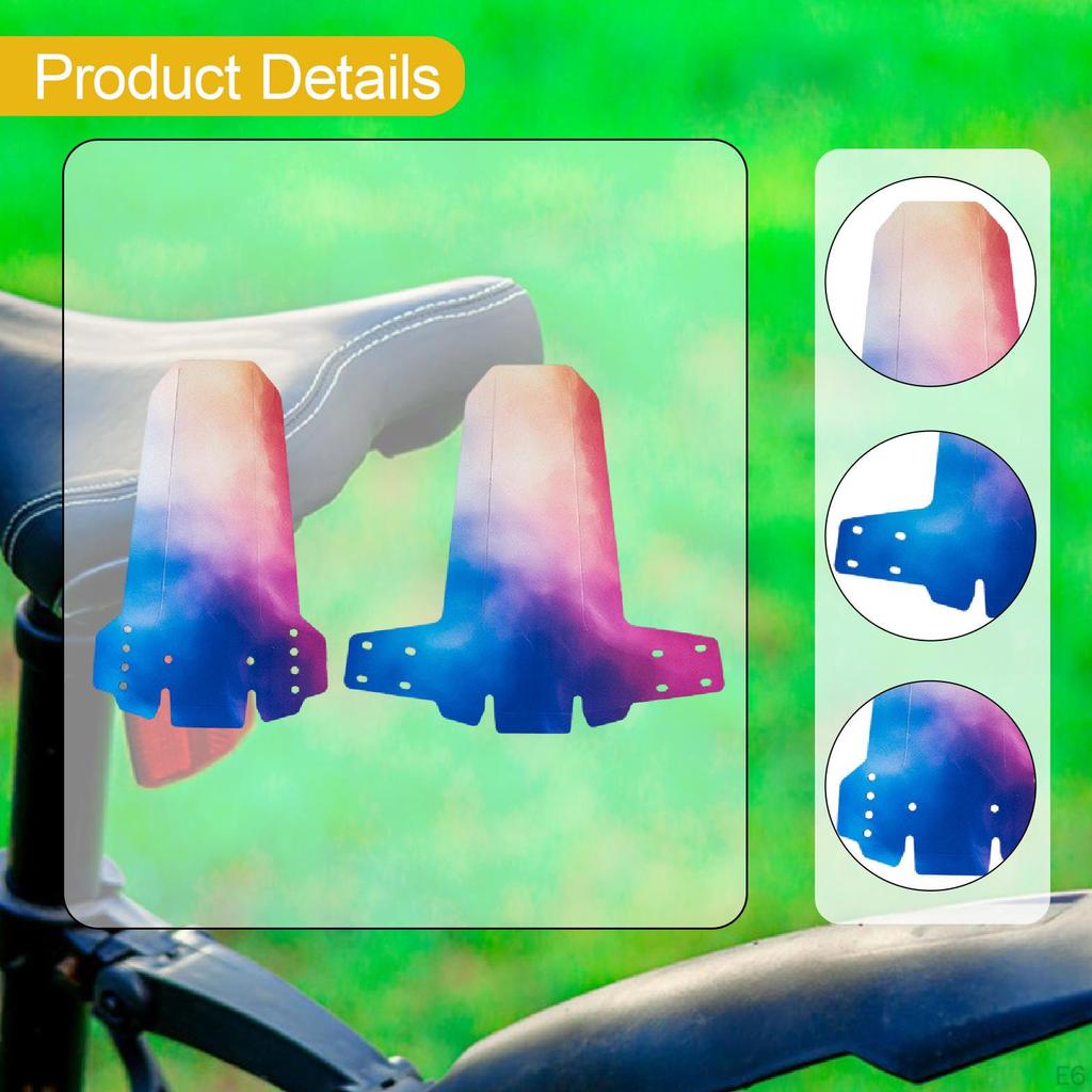2 Fenders, Front And Rear, Foldable, for Mountain Biking, Parks Outdoor Trails.