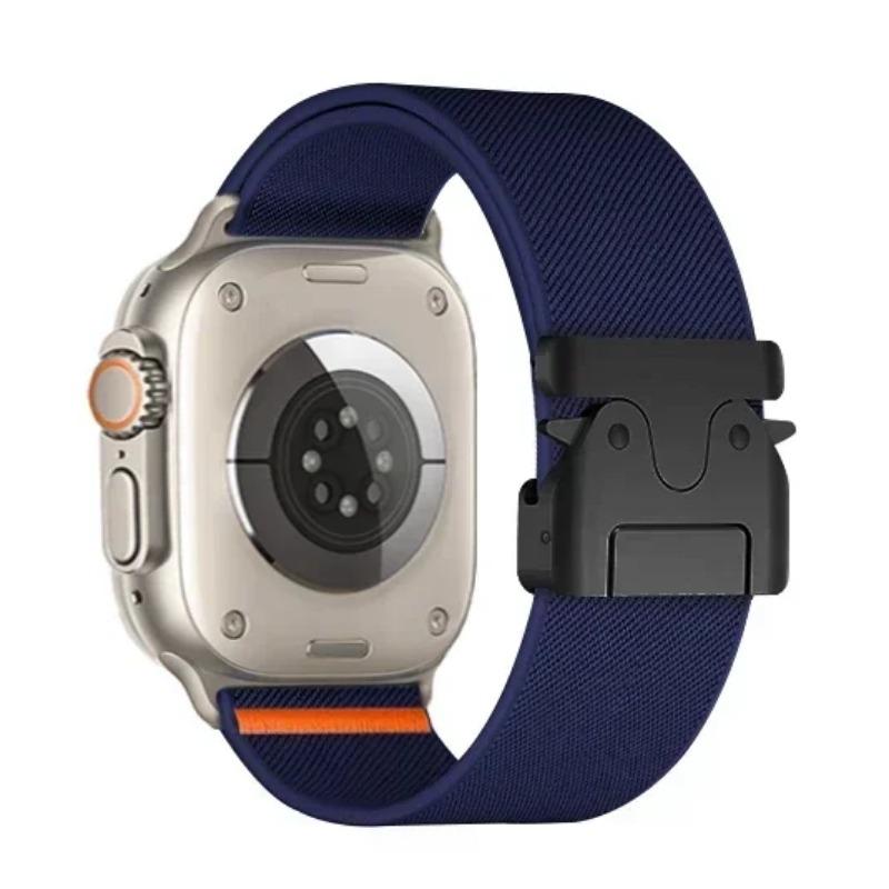 Nylon Strap for Apple Watch Ultra Band 49mm 11 10 9 8 7 46mm 45 41 44 40mm 42mm Braided Elastic Bracelet for IWatch Series 6 SE 5 4