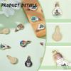4/8/12pcs alloy enamel pendant light bulb pendant, cute cat fish moon pendant metal pendant jewelry beads DIY craft accessories