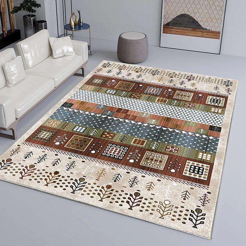 Moroccan Style Carpet Home Washable Foldable Living Room Bedroom Bedside Tea Table Carpet
