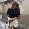 Tennis Club Tennis Short sleeve T-shirt Women 2025 New Summer Sports Pure Cotton Wide Loose Shoulder Half Sleeve