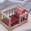 1:12 Berço de Bebê Cama de Bebê Móveis de Berço Modelo Miniatura Decoração Brinquedo Acessórios para Casa de Bonecas