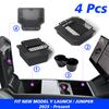 TEKSY 1/2/3/4/6/7/8pcs For Tesla New Model Y 2025 2026 Juniper ABS with Silicone Non-slip Mat Console & Armrest Storage Box