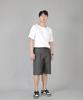 Seinteukeulu Pintuck Shorts Eps-350 Gray Black Denim