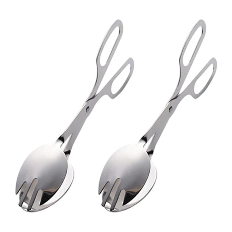 Salad and Cake Serving Tongs with Scissor Mechanism Salad Tongs Suitable for Comfortable Operations Various Setting