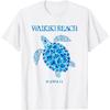 Waikiki Beach Hawaii Sea Turtle Beach Girls Boys Honolulu T-Shirt