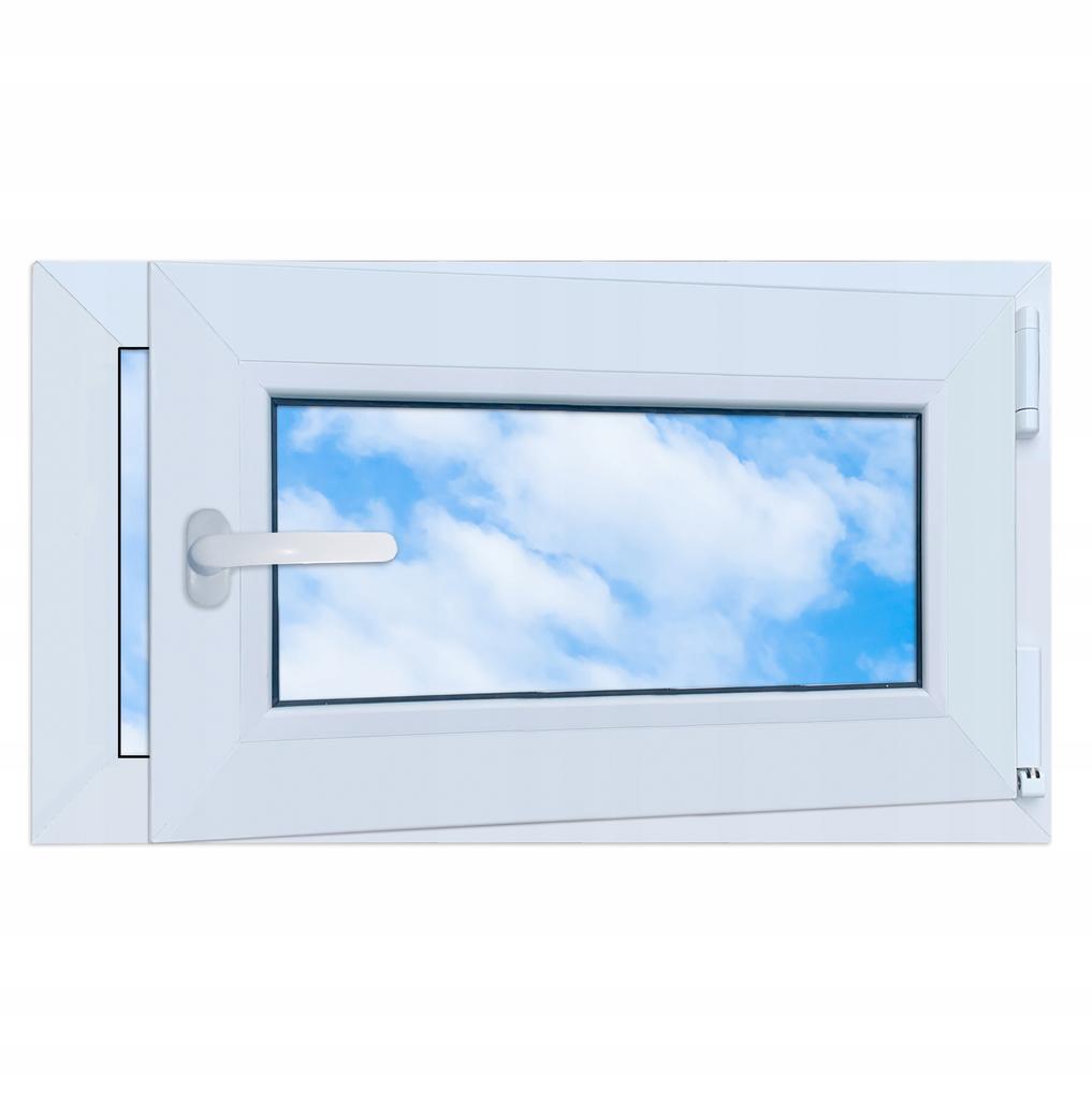 PVC Window White 70x40 RIGHT, New 700x400 Mm Tilt and Turn Double-glazed RU