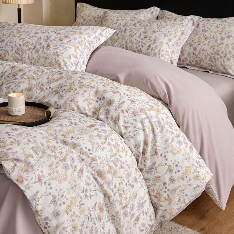 100% Cotton Flannel Bedding Set Soft Breathable All Season Luxury Home Bedroom Linens
