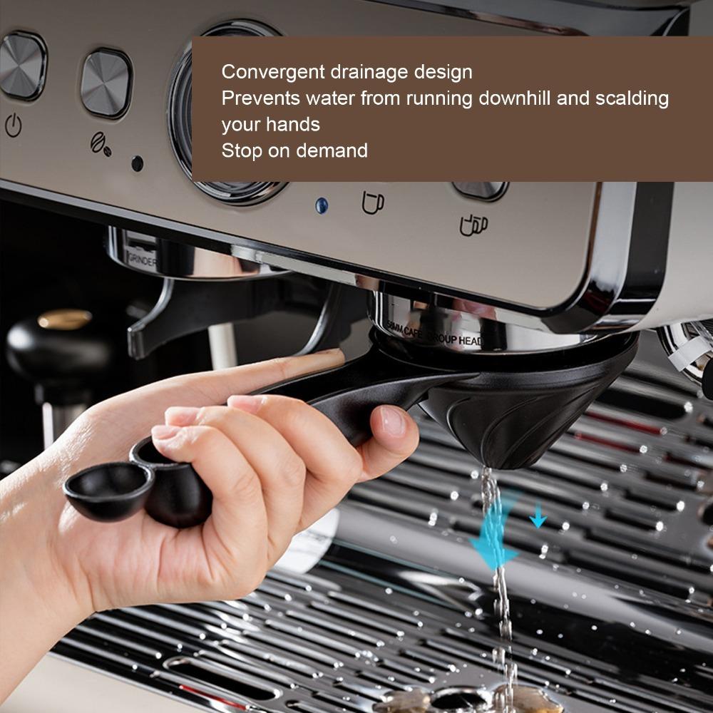 Curved Head Coffee Machine Cleaning Brush Nylon Bristle Nylon Bristle Brush  For Grouphead Washing