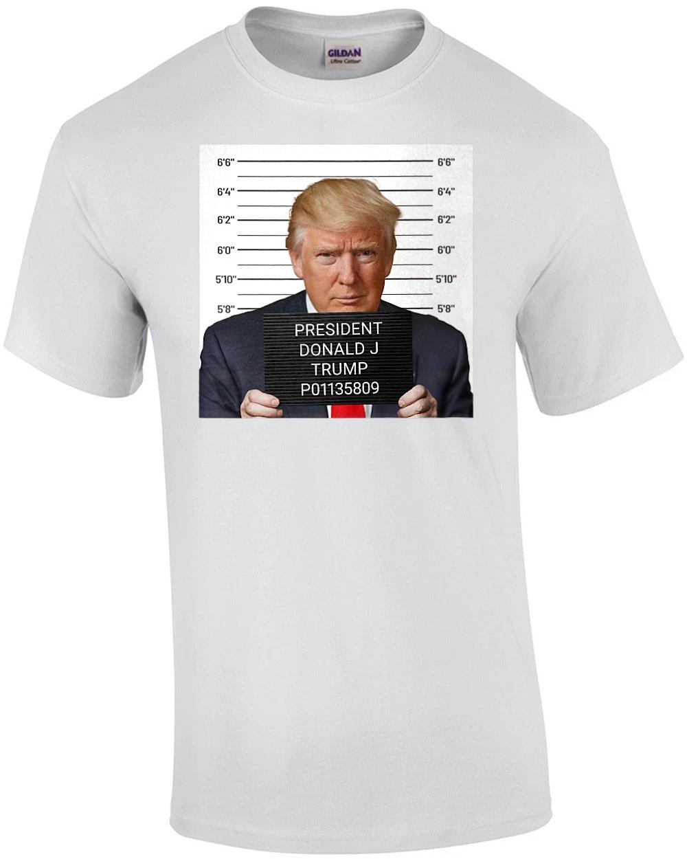 Donald Trump Mug Shot T-Shirt L
