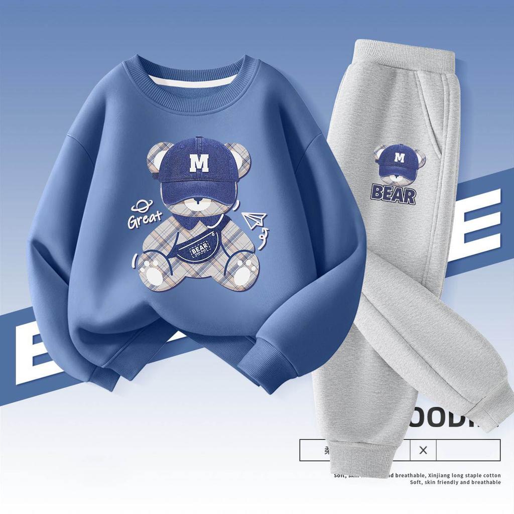 Autumn Baby Boy Clothes Fashion Printed T-shirts and Pants 2 Pieces Set Children Girls Casual Top Bottom Outfits Tracksuits