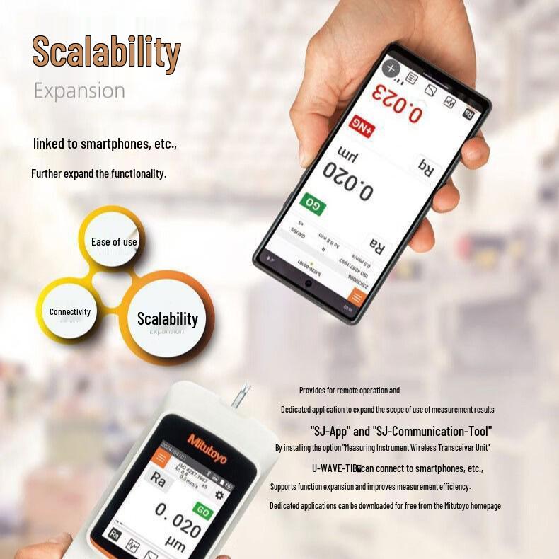 Mitutoyo SJ-220 Portable Surface Roughness Tester 0.75mN