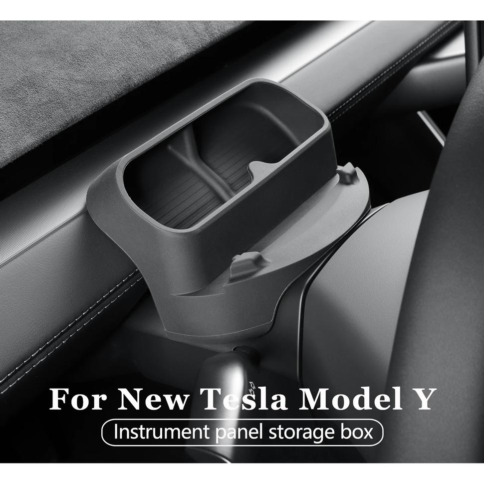 for Tesla Model Y Juniper/Launch 2025 Car Glasses Storage Box Car Mounted Sunglasses Organizer Storage Tray Interior Accessories