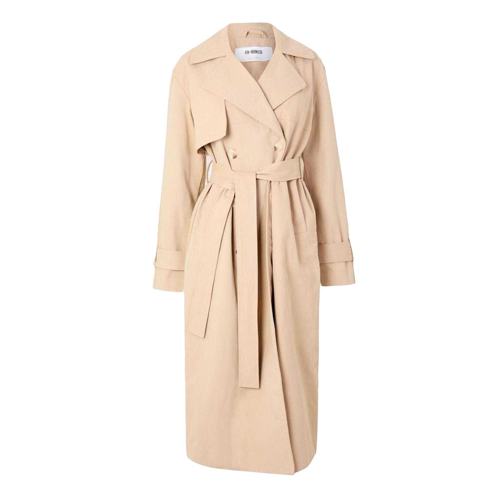 4th & Reckless Womens/Ladies Lapel Collar Trench Coat