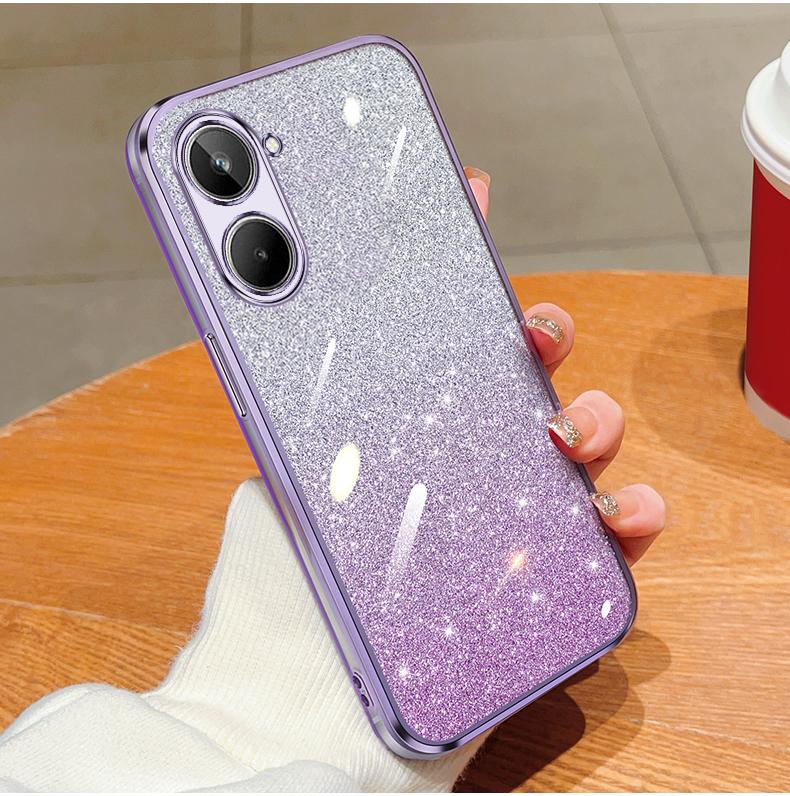 Pentru OPPO Realme 10 11 12 13 14 Pro Plus Husă Silicon Moale Sclipici Strălucitor Acoperire Placată