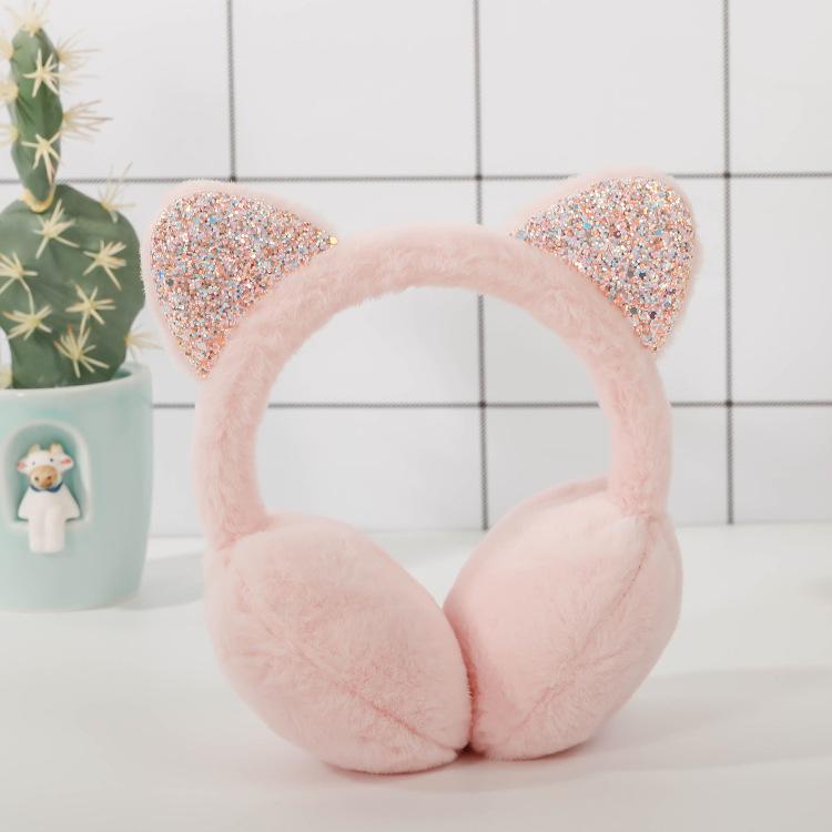 Orecchie da Animale Carine Morbide Paraorecchie Forma di Hamburger Accessori Abbigliamento Borsa Orsetto Peluche Paraorecchie Pieghevoli