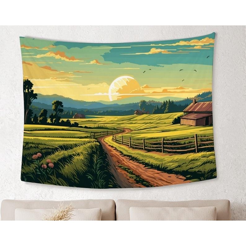 Rural scenery tapestry 75x100