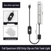 Aquarium Clip-On Light: Full Spectrum Plant & Algae Light with USB Smart Timer Switch