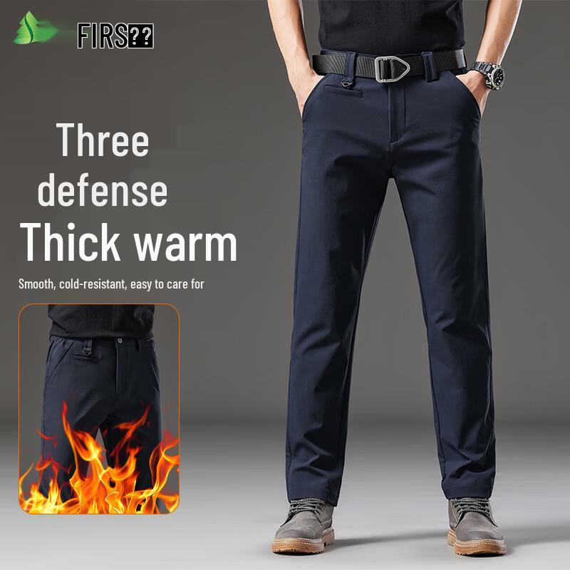 FIRS Men's 3-Proof Stretch Straight Casual Pants