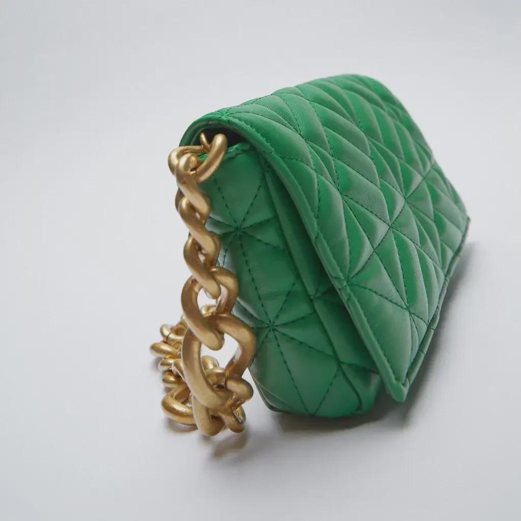 Z's 2024 Diamond Quilted Chain Bag – Stylish Embroidered Shoulder Bag