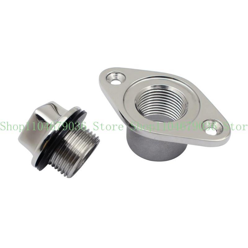 652F Marine Boat Drain Plug Stainless Steel Kayak Drain Plug Garboard Transom Boat Plugs Polishing Boat Drain Plug Durable