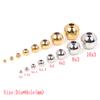 15-100Pcs/Lot 2-10mm Stainless Steel PVD Plated Gold Loose Spacer Beads Ball for Making Bracelets Jewelry Accessories Finding