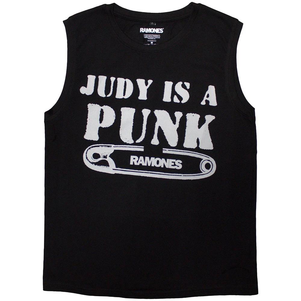 Ramones Unisex Tank T-Shirt: Judy (Black) (Medium) 3XL