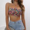 Colorful Waved Fringe Chest Chain Stylish Body Jewelry Lightweight Chest Ornament For Beach Parties And Music Festivals