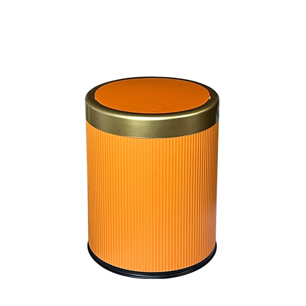 New Light Luxury Push,Button Lid Trash Can , High for Indoor Outdoor Living Room, Kitchen & Bedroom Storage