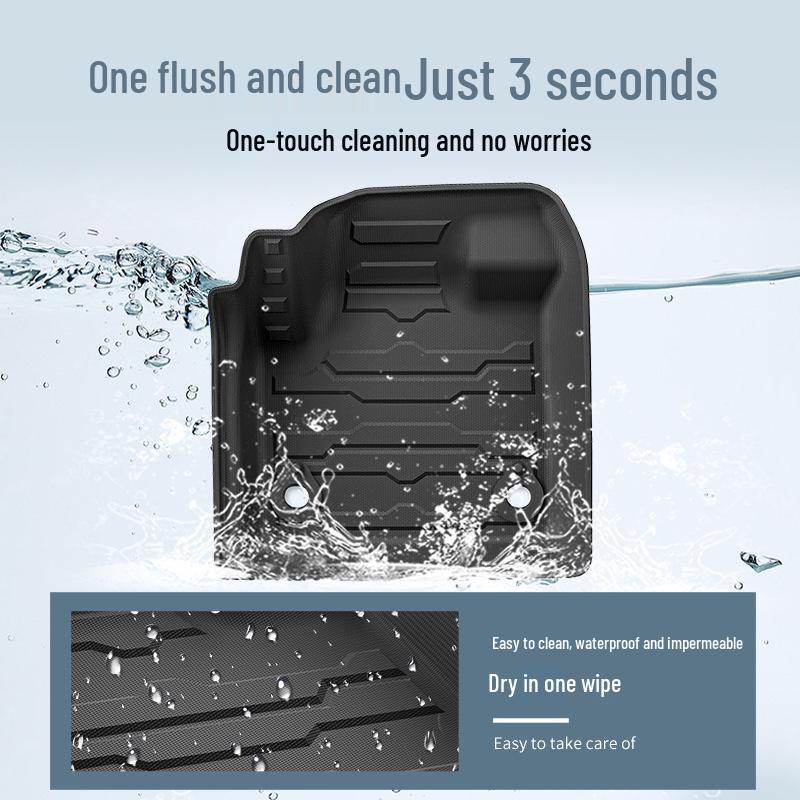 Umweltfreundliche TPE-Autofußmatten mit Kofferraum- und Rücksitzlehnen-Pads für 2018-2025 Land Rover Discovery Sport.